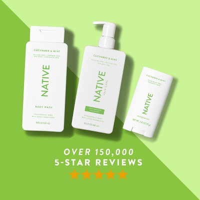 Native Solid Deodorant for Women & Men Cucumber & Mint  2.65oz - Imperfect Container