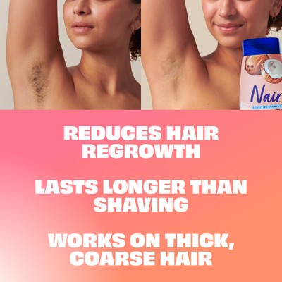 Nair Hair Removal Cream - Coconut Oil 12oz - Imperfect Container