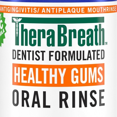 TheraBreath Healthy Gums Mouthwash Antigingivitis Clean Mint 16 fl oz - Imperfect Container