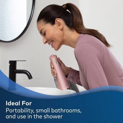 Waterpik Cordless Revive Portable Battery Operated Water Flosser WF-03W034 Blush Pink - Imperfect Box