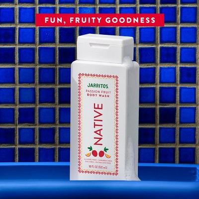 Native Body Wash for Women & Men Limited Edition Jarritos Passionfruit 18 fl oz - Imperfect Container