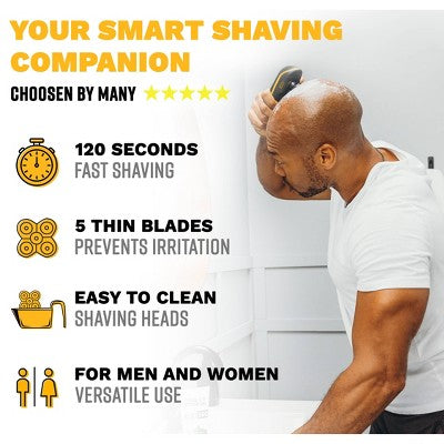 The Cut Buddy Bald Buddy Electric Cordless Head Shaver for Bald Men with Water Resistant Replaceable Head and Ergonomic Handle - Imperfect Box