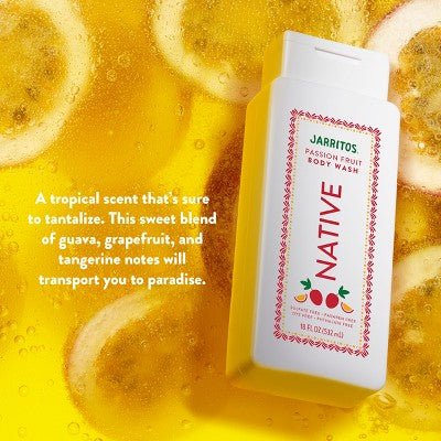 Native Body Wash for Women & Men Limited Edition Jarritos Passionfruit 18 fl oz - Imperfect Container