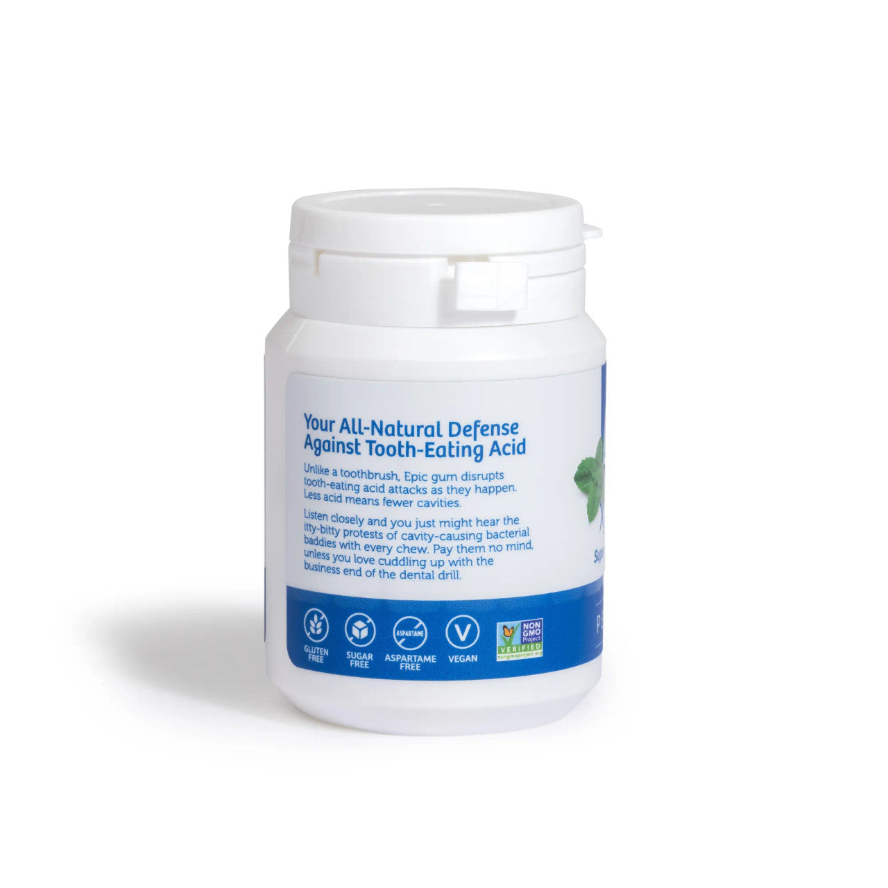 Epic Dental Xylitol Gum - Sugar-Free Peppermint Breath Fresheners (50 ct)