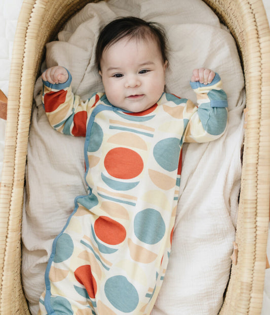 GOTS Certified Organic Cotton Gown - Geometric Moon