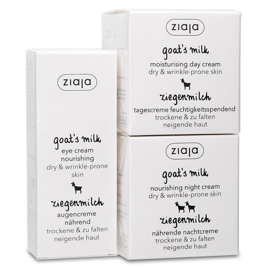 Goat's Milk Bundle: Day, Night & Eye Cream