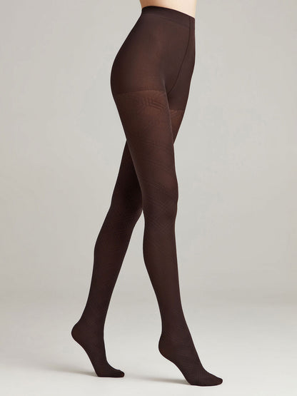 Conte Adele 45 Den - Fantasy Women's Tights with a relief geometric pattern "diamonds" (18С-16СП)