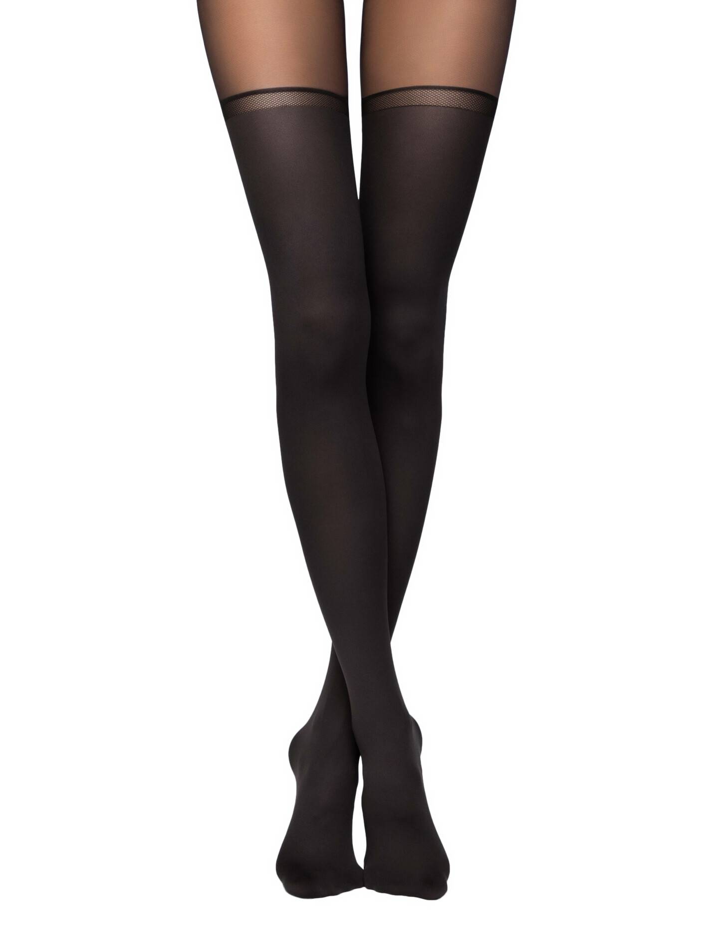 Conte Chance 50 Den - Fantasy Opaque Women's Tights with Imitation Golfs (16С-136СП)