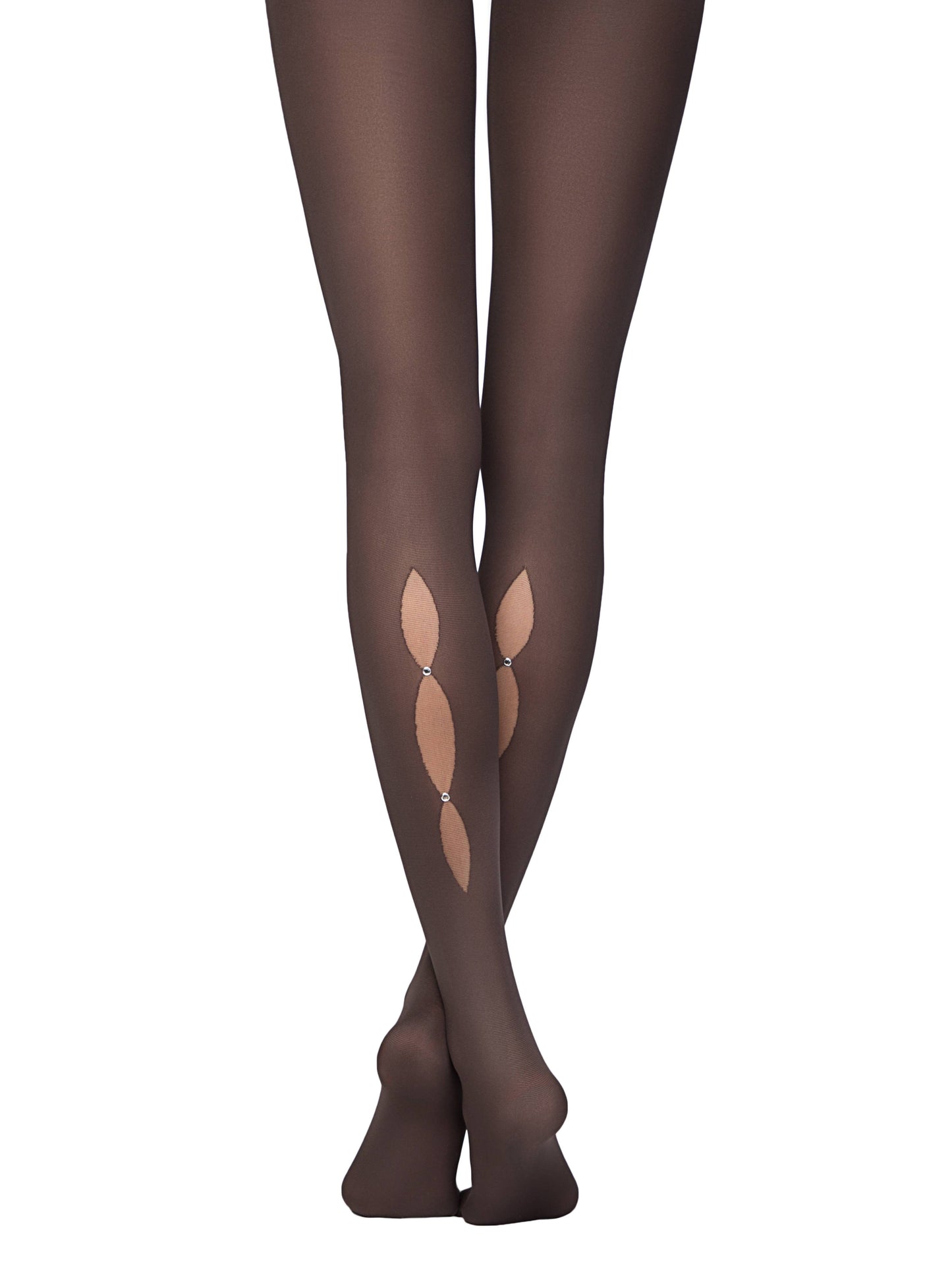 Conte Magic 50 Den - Fantasy Women's Tights with rhinestones and "droplet" pattern (16С-132СП)