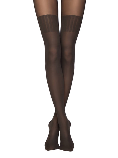 Conte Erica 60 Den - Fantasy Opaque Women's Tights with Imitation Mélange Golfs (12С-7СП)
