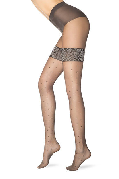 Conte Passage 20 Den - Fantasy Polka Dots Stockings Imitation Women's Tights (17С-81СП)