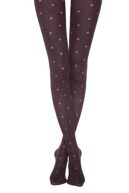 Conte Enjoy 50 Den - Fantasy Opaque Women's Tights with Sheer Polka Dots (19С-241СП)