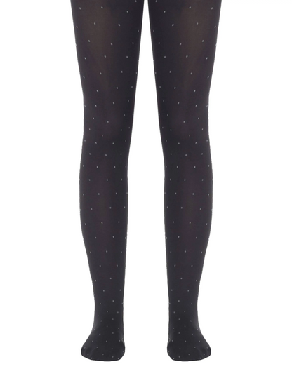 Conte Nadin 50 Den - Fantasy Dense Tights for Girls with a "small silver dots" - 10yr. 12yr. 14yr, 16yr. (14С-108СП)