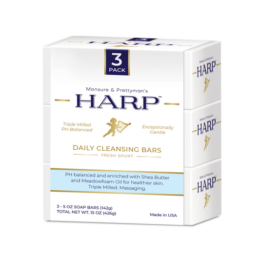 HARP® Fresh Sport Body Wash Bar – pH-Balanced, Soap-Free, 5 oz
