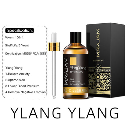 100ml Pure Natural Tea Tree Sandalwood Essential Oils Diffuser Plant Lavender Mint Vanilla Rosemary Eucalyptus Essential Oil