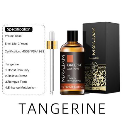 100ml Pure Natural Tea Tree Sandalwood Essential Oils Diffuser Plant Lavender Mint Vanilla Rosemary Eucalyptus Essential Oil