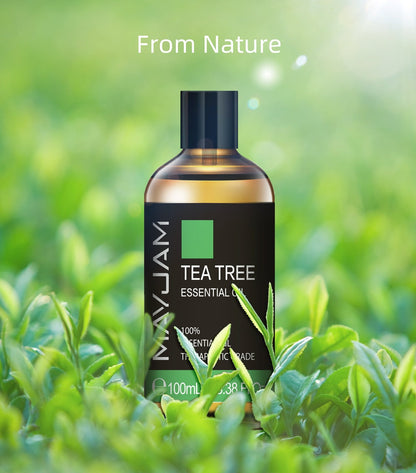 100ml Pure Natural Tea Tree Sandalwood Essential Oils Diffuser Plant Lavender Mint Vanilla Rosemary Eucalyptus Essential Oil