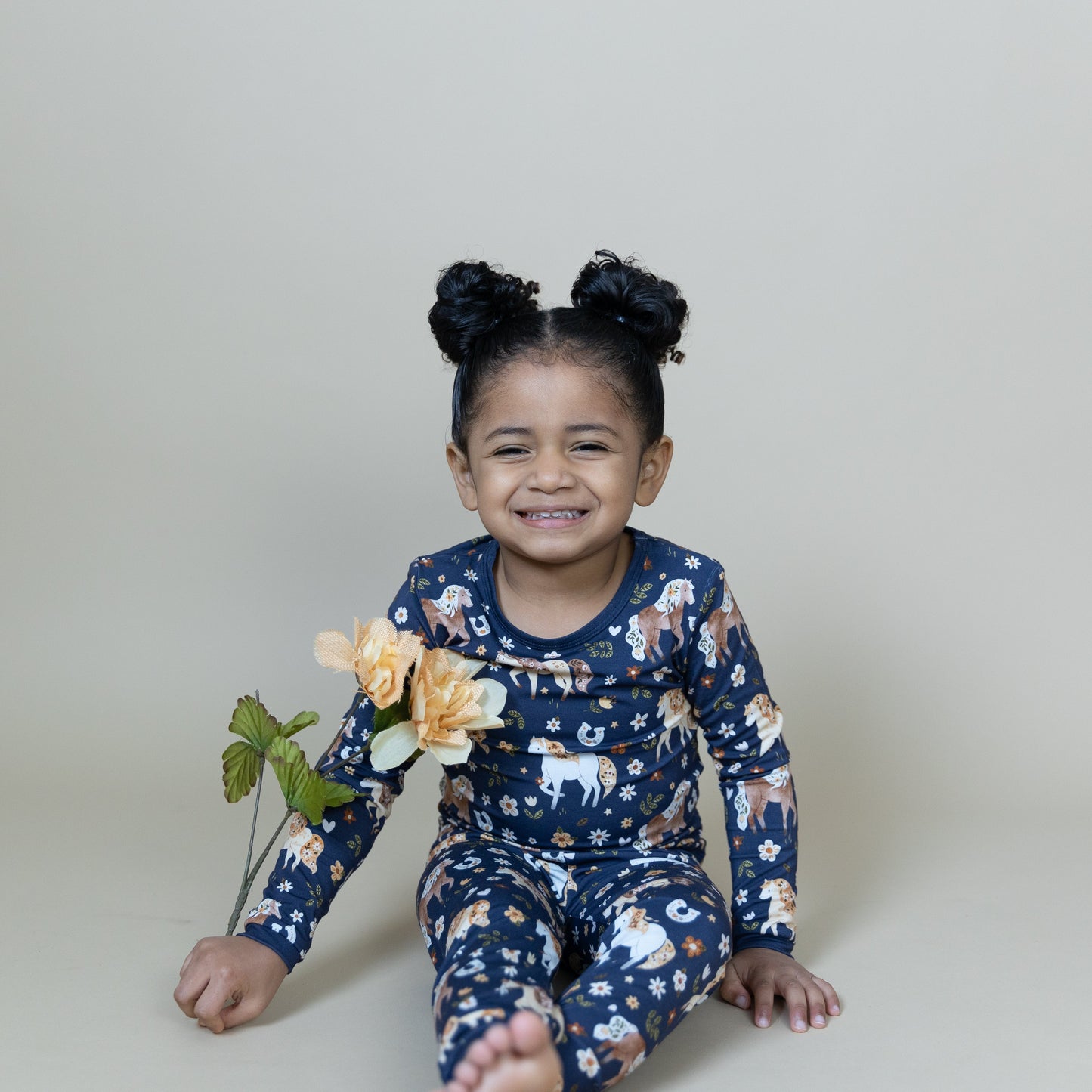 Wild Horses 2pc Long Sleeve Pajamas