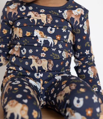 Wild Horses 2pc Long Sleeve Pajamas