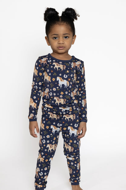 Wild Horses 2pc Long Sleeve Pajamas