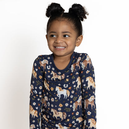 Wild Horses 2pc Long Sleeve Pajamas
