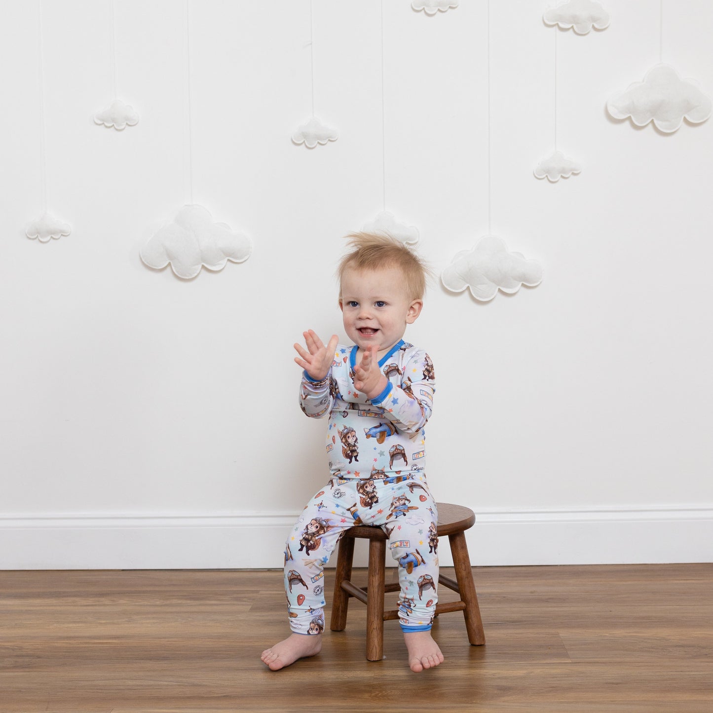 Let's Fly 2pc Long Sleeve Pajamas