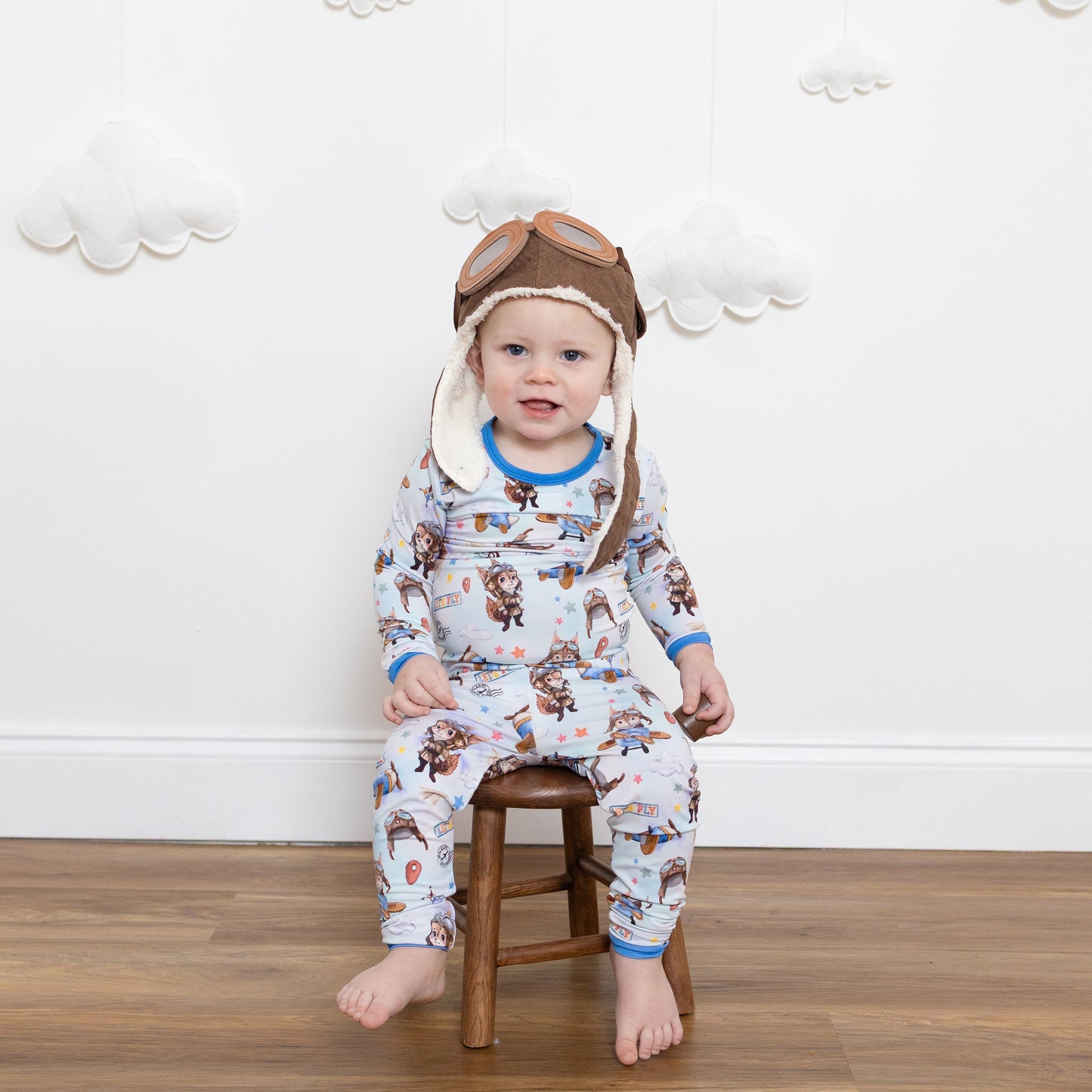 Let's Fly 2pc Long Sleeve Pajamas