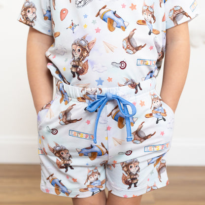 Let's Fly Daywear Short Set