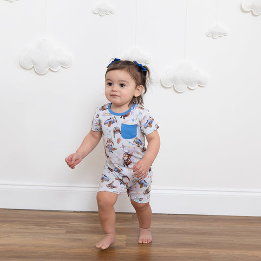 Let's Fly Shortie Romper