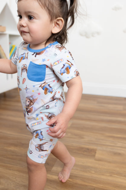 Let's Fly Shortie Romper