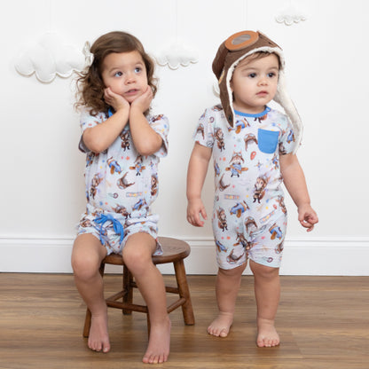 Let's Fly Shortie Romper