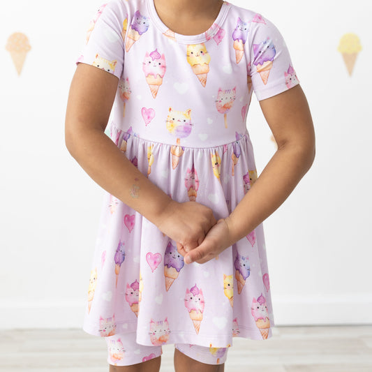 Purrfect Scoops Peplum Set