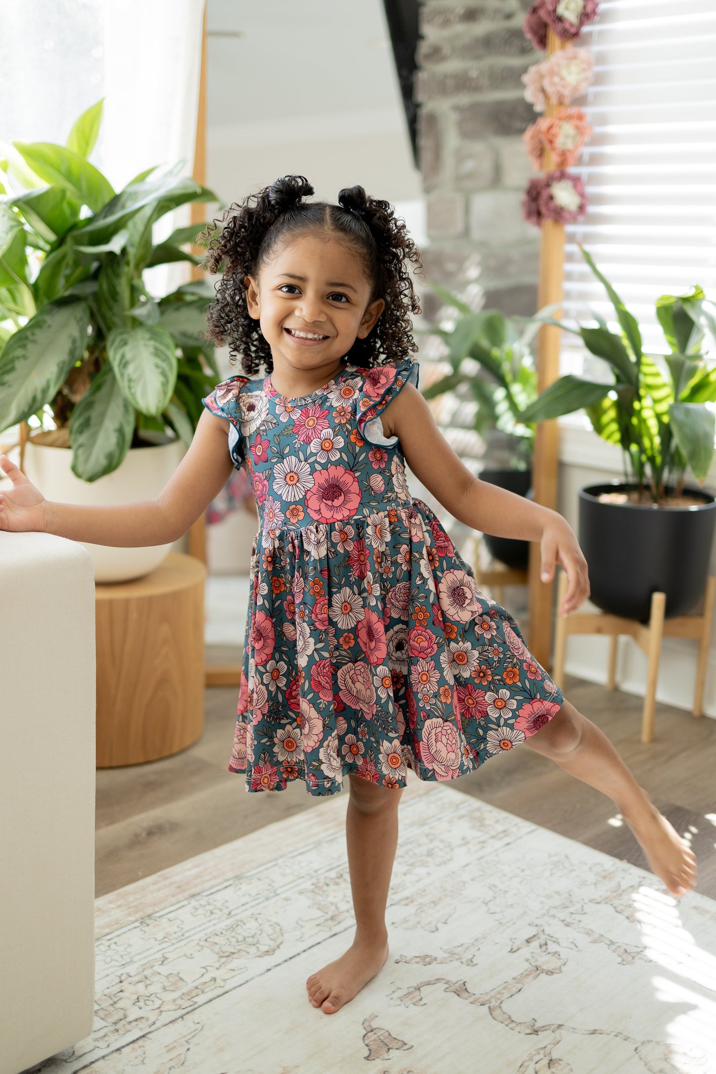 Blooming Grace Flutter Twirl Dress w/ shorts