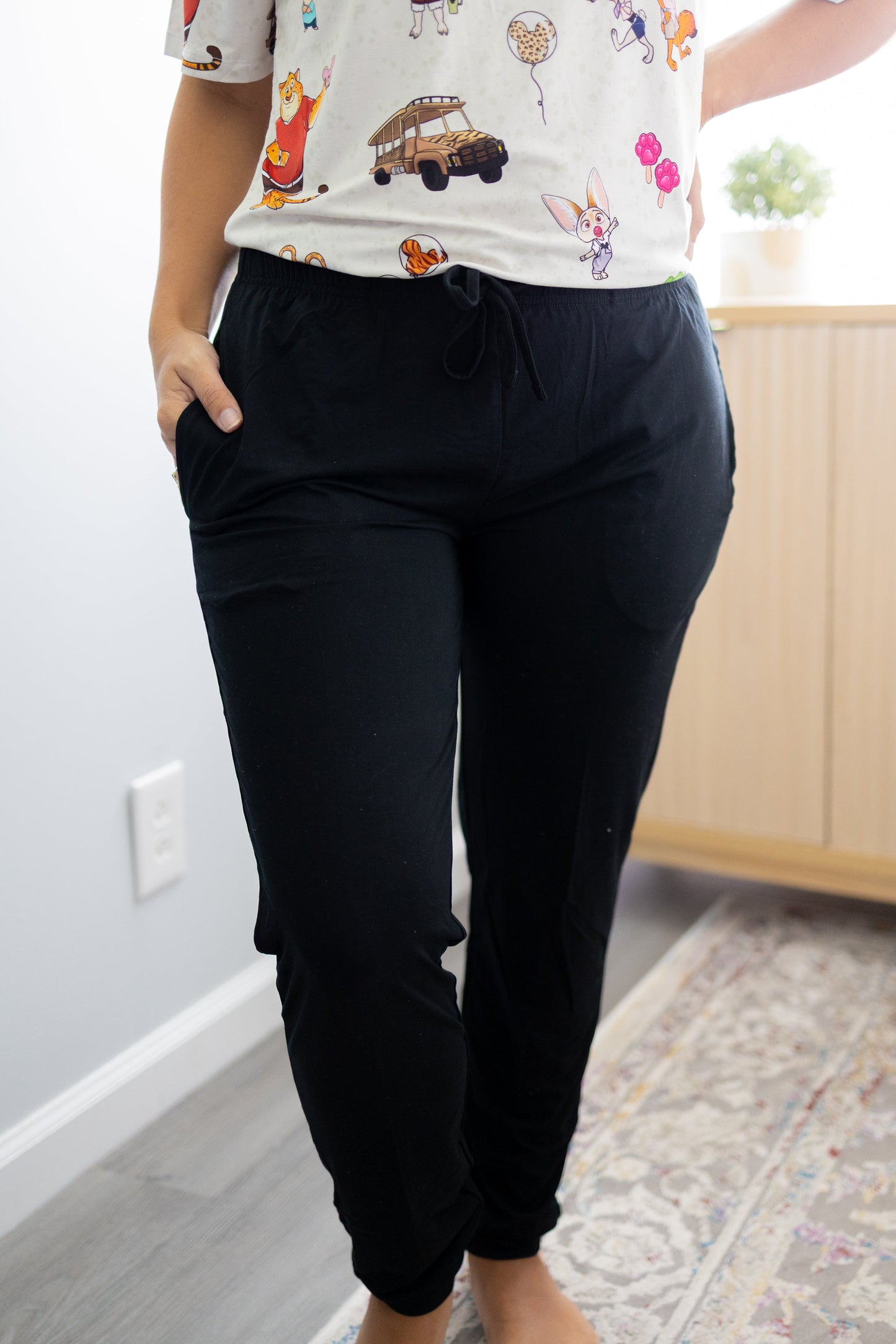 Black Adult Pajama Bottoms (Joggers & Pants)