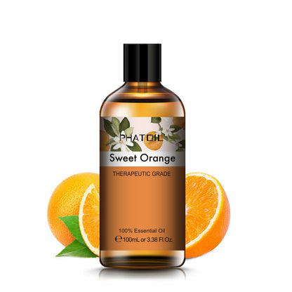 100ML Pure Natural Essential Oils Diffuser for Skin Care Rose Orange Lemon Lavender Rose Geranium Chamomile Avocado Aroma Oil