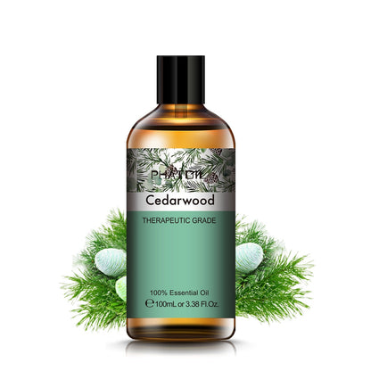 100ML Pure Natural Essential Oils Diffuser for Skin Care Rose Orange Lemon Lavender Rose Geranium Chamomile Avocado Aroma Oil