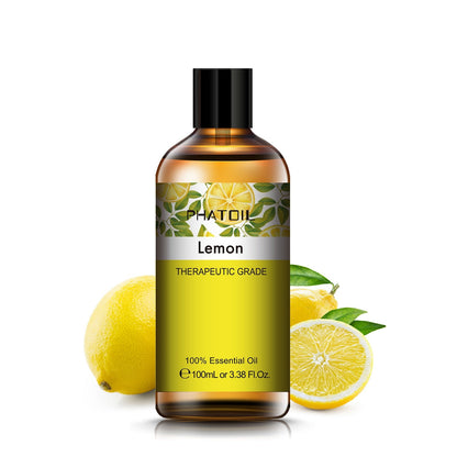 100ML Pure Natural Essential Oils Diffuser for Skin Care Rose Orange Lemon Lavender Rose Geranium Chamomile Avocado Aroma Oil