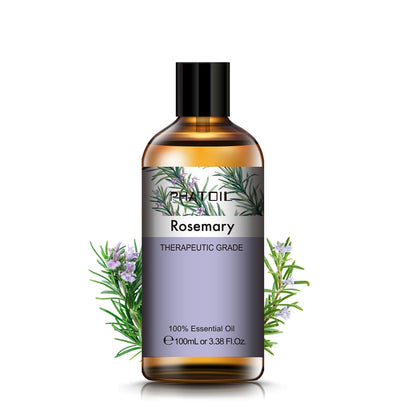 100ML Pure Natural Essential Oils Diffuser for Skin Care Rose Orange Lemon Lavender Rose Geranium Chamomile Avocado Aroma Oil