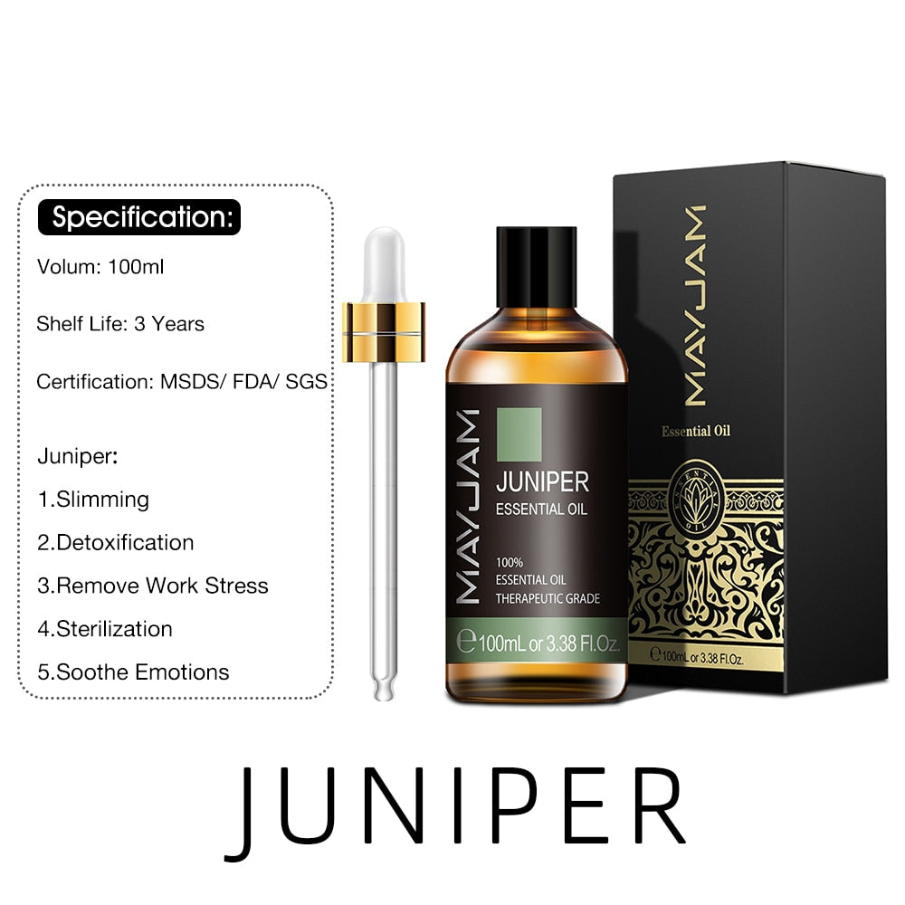 100ml Pure Natural Tea Tree Sandalwood Essential Oils Diffuser Plant Lavender Mint Vanilla Rosemary Eucalyptus Essential Oil