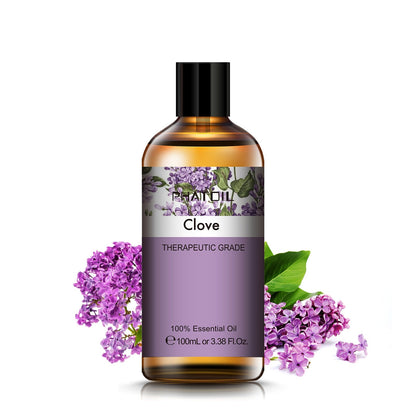 100ML Pure Natural Essential Oils Diffuser for Skin Care Rose Orange Lemon Lavender Rose Geranium Chamomile Avocado Aroma Oil