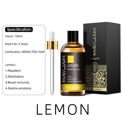 100ml Pure Natural Tea Tree Sandalwood Essential Oils Diffuser Plant Lavender Mint Vanilla Rosemary Eucalyptus Essential Oil