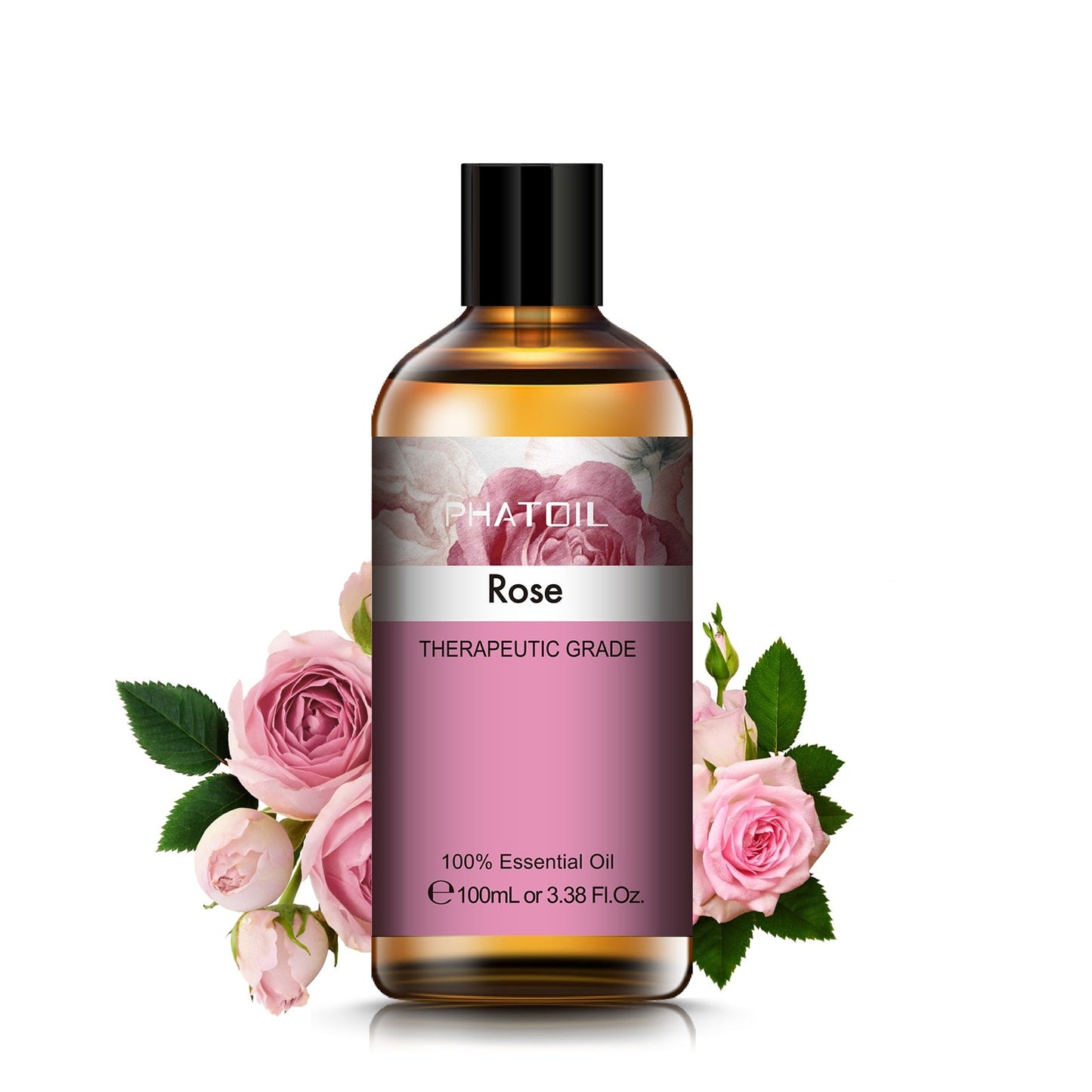 100ML Pure Natural Essential Oils Diffuser for Skin Care Rose Orange Lemon Lavender Rose Geranium Chamomile Avocado Aroma Oil