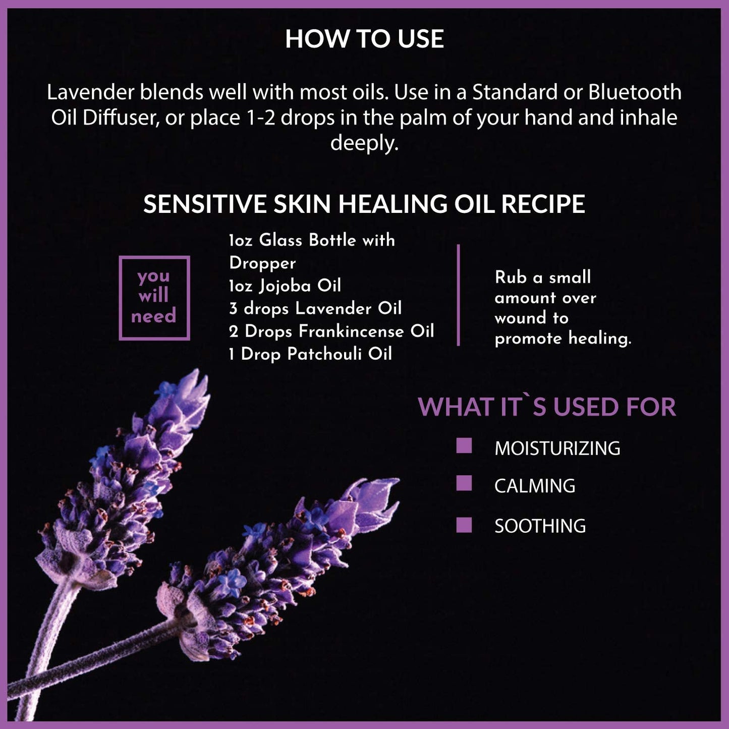 3.38Oz 100ml Lavender Essential Oil Diffuser Pure Natural Plant Essential Oils Vanilla Mint Lemon Tea Tree Citronella Aroma