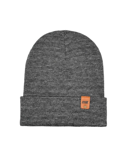 Classic Fusion Cuffed Beanie, Black and Gray