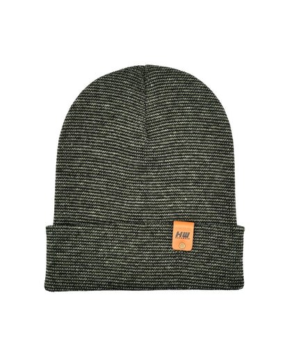 Classic Fusion Cuffed Beanie, Black and Green