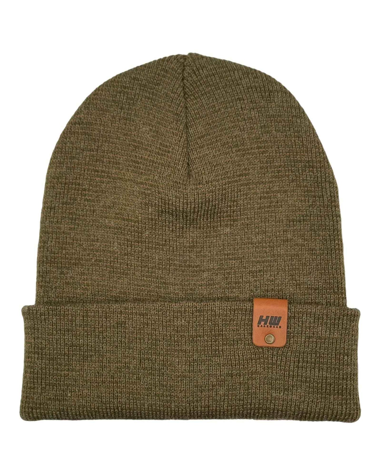 Classic Fusion Cuffed Beanie, Brown and Green