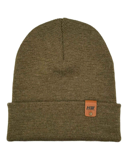 Classic Fusion Cuffed Beanie, Brown and Green