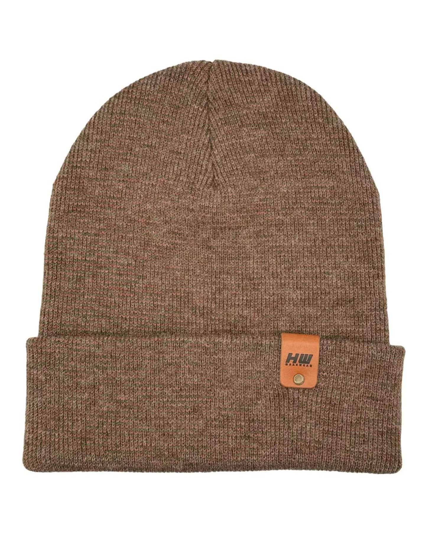 Classic Fusion Cuffed Beanie, Burgundy and Green