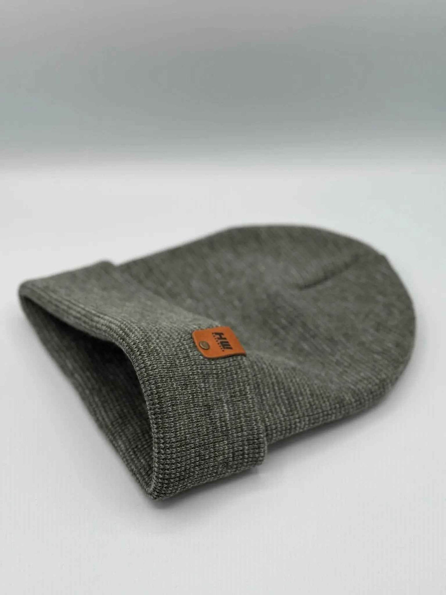 Classic Fusion Cuffed Beanie, Gray and Green