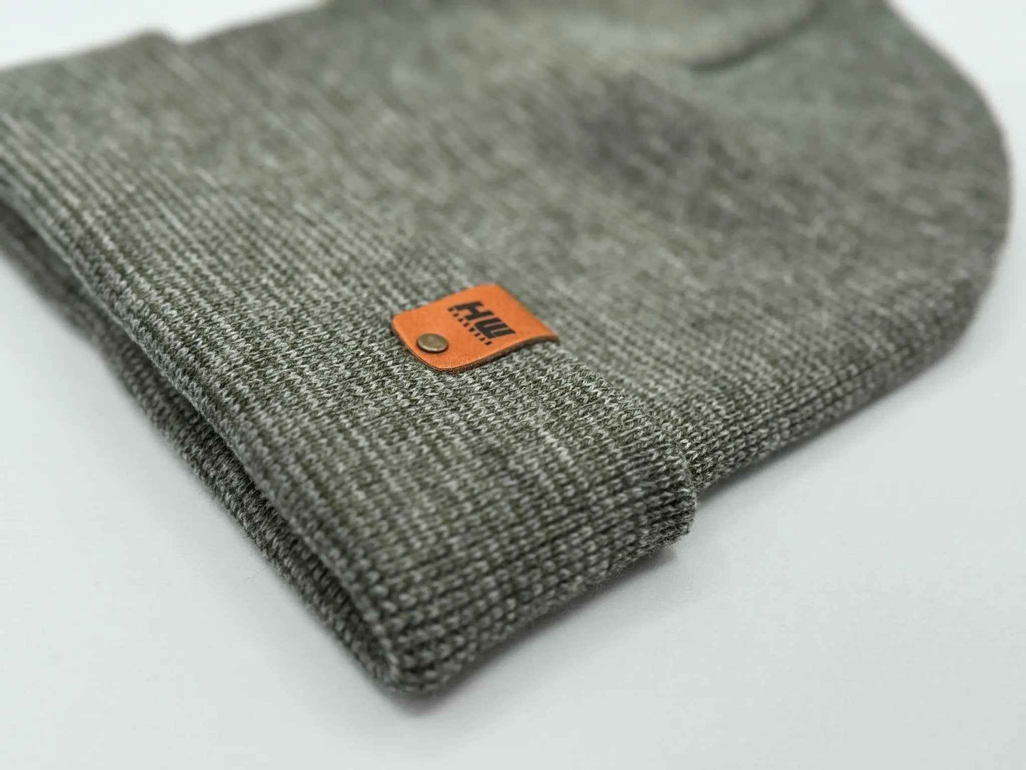 Classic Fusion Cuffed Beanie, Gray and Green